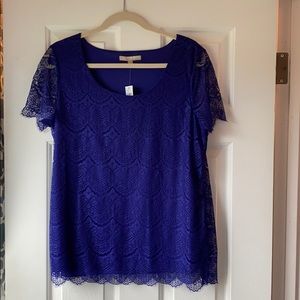 NWT periwinkle blue blouse from Banana Republic.